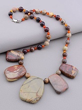 картинка Бусы Яшма Жемчуг 45 см от магазина Wolves