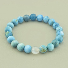картинка Браслет 'SUNSTONES' Апатит Ларимар Лунный камень 17 см от магазина Wolves