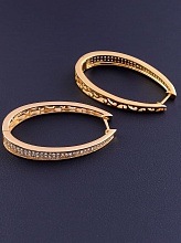 картинка Серьги 'Pataya' Фианит (позолота 18к) от магазина Wolves