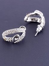 картинка Серьги Сrystal (родий) от магазина Wolves