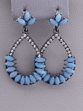 картинка Серьги 'Juleeze' Фианит (хром) от магазина Wolves