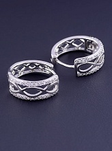 картинка Серьги 'XUPING' Фианит (родий) от магазина Wolves