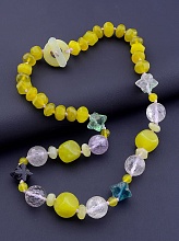 картинка Бусы Нефрит Флюорит 50 см от магазина Wolves