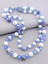 картинка Бусы Агат Майорка Чешский хрусталь 48 см от магазина Wolves