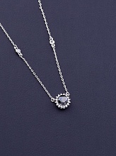 картинка Подвеска 'XUPING' Фианит 45 см (родий) от магазина Wolves