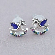 картинка Серьги 'XUPING' Фианит  (родий) от магазина Wolves