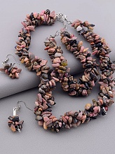 картинка Набор Родонит 45 см от магазина Wolves