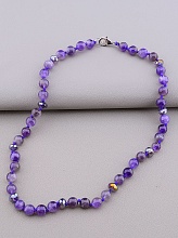 картинка Бусы 'SUNSTONES' Аметист Чешский хрусталь 47 см от магазина Wolves