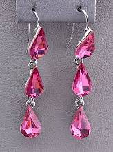 картинка Серьги 'Juleeze' Фианит (родий) от магазина Wolves