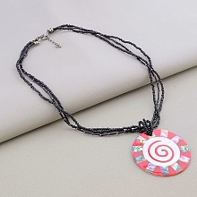 картинка Подвеска Перламутр Галиотис Бисер 46 см от магазина Wolves