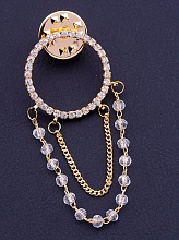 картинка Брошь 'XUPING' Фианит  (позолота 18к) от магазина Wolves