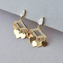 картинка Серьги 'XUPING' Фианит (позолота 18к) от магазина Wolves