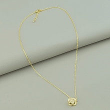 картинка Подвеска 'Saiya' Фианит 42 см (позолота 18к (лимонная)) от магазина Wolves