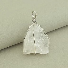 картинка Кулон Горный хрусталь 55х35мм от магазина Wolves