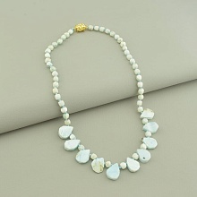 картинка Бусы 'SUNSTONES' Ларимар 44 см от магазина Wolves