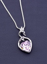 картинка Подвеска 'XUPING' Swarovski 40 см (родий) от магазина Wolves