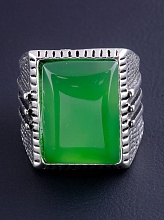 картинка Кольцо Хризопраз  (Бижутерный сплав) от магазина Wolves