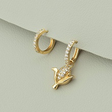 картинка Серьги 'XUPING' Фианит (позолота 18к) от магазина Wolves