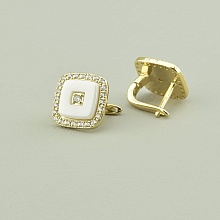 картинка Серьги 'XUPING' Фианит (позолота 18к (лимонная)) от магазина Wolves