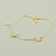 картинка Браслет 'XUPING' Фианит 18 см (позолота 18к (лимонная)) от магазина Wolves