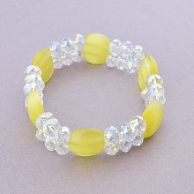 картинка Браслет Кошачий глаз Чешский хрусталь 18 см от магазина Wolves