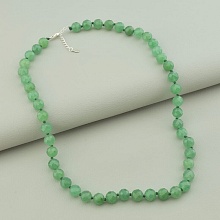 картинка Бусы 'SUNSTONES' Нефрит Серебро(925) 45 см от магазина Wolves