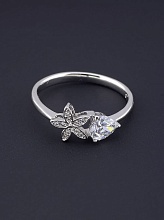 картинка Кольцо 'XUPING' Фианит (родий) от магазина Wolves