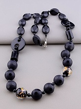 картинка Бусы Агат Муранское стекло 75 см от магазина Wolves