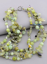 картинка Бусы Пренит Чешский хрусталь 50 см от магазина Wolves