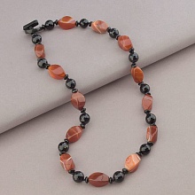 картинка Бусы Сердолик Чешский хрусталь 50 см от магазина Wolves