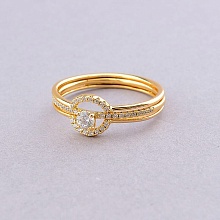 картинка Кольцо 'XUPING' Фианит (позолота 18к) от магазина Wolves
