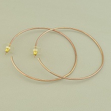 картинка Серьги  75х75мм (позолота 18к (розовая)) от магазина Wolves