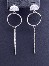 картинка Серьги 'XUPING' Фианит  (родий) от магазина Wolves