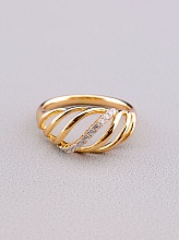 картинка Кольцо 'XUPING' Фианит (позолота 18к) от магазина Wolves