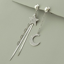 картинка Серьги 'XUPING' Фианит (родий) от магазина Wolves