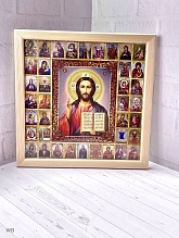 картинка ИКОНА  «ЖИВОТВОРЯЩАЯ 39 Исцеляющих икон земли Русской в одной иконе» от магазина Wolves