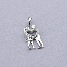 картинка Кулон 'XUPING' Фианит  (родий) от магазина Wolves