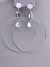 картинка Серьги 'Fashion' Сrystal (родий) от магазина Wolves