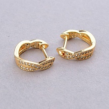 картинка Серьги 'XUPING' Фианит (позолота 18к) от магазина Wolves