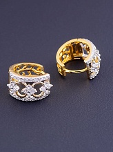 картинка Серьги 'XUPING' Фианит (позолота/родий) от магазина Wolves