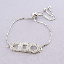 картинка Браслет 'SUNSTONES' Фианит  (родий) от магазина Wolves