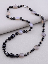 картинка Бусы 'SUNSTONES' Агат Чешский хрусталь 54 см от магазина Wolves