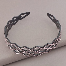 картинка Ободок с камнями Сrystal, пластиковый, Fashion от магазина Wolves