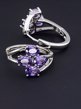 картинка Серьги 'XUPING' Фианит (родий) от магазина Wolves