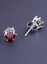 картинка Серьги 'XUPING' Фианит (родий) от магазина Wolves