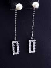 картинка Серьги 'Saiya' Майорка (родий) от магазина Wolves