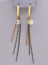 картинка Серьги 'Saiya' Фианит (позолота 18к) от магазина Wolves