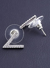 картинка Серьги 'Big Dipper' Фианит (родий) от магазина Wolves