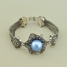 картинка Браслет из бижутерного сплава с жемчугом Майорка от магазина Wolves