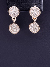 картинка Серьги Фианит (позолота 18к) от магазина Wolves